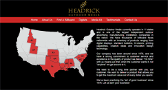Desktop Screenshot of headrickoutdoormedia.com